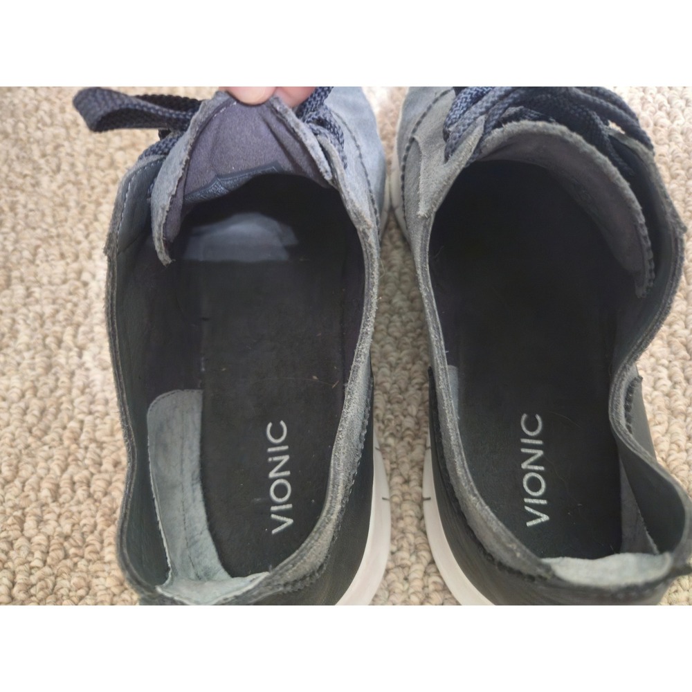 Vionic Taylor Sneakers Womens 12W Gray Suede Oxford Lace Up Orthotic Comfort - Picture 8 of 10
